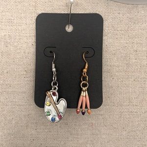 Art Dangling Earrings